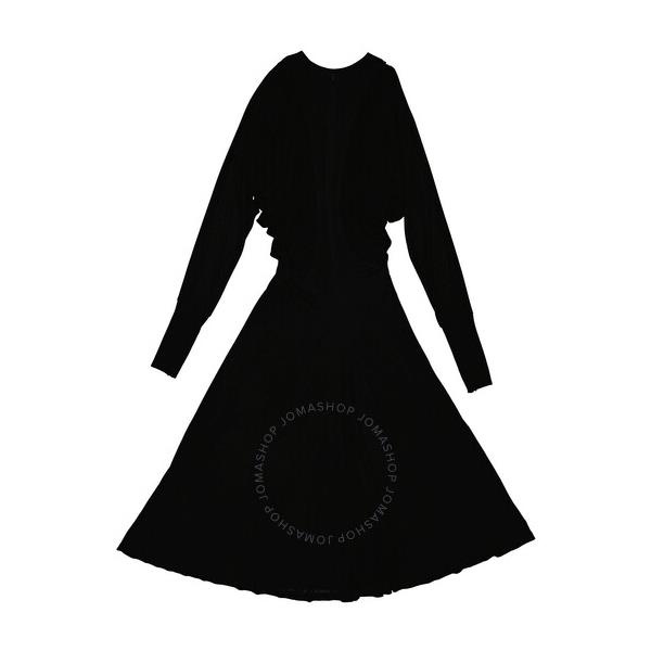 버버리 버버리 Burberry Ladies Black Wynona Ruched Panelled Jersey Gown 8014210