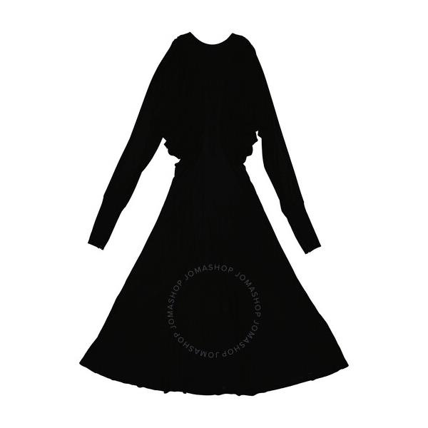 버버리 버버리 Burberry Ladies Black Wynona Ruched Panelled Jersey Gown 8014210