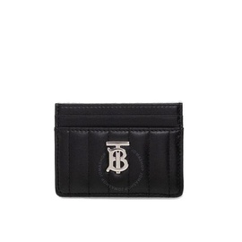 버버리 Burberry Black Quilted Leather Lola TB Card Case 8064826