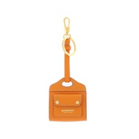 버버리 Burberry Leather Pocket Bag Charm In Orange 8041884