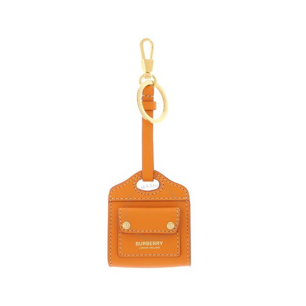 버버리 버버리 Burberry Leather Pocket Bag Charm In Orange 8041884