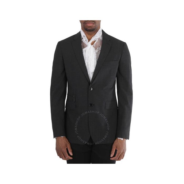 버버리 버버리 Burberry Dark Grey Melange Pocket Detail Stretch Wool Tailored Jacket 8044208