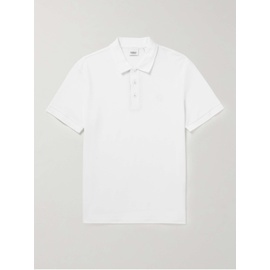 버버리 BURBERRY Logo-Embroidered Cotton-Pique Polo Shirt 43769801097461866