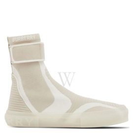버버리 Burberry Vanilla Beige Knitted Sub High-Top Sock Sneakers 8054382