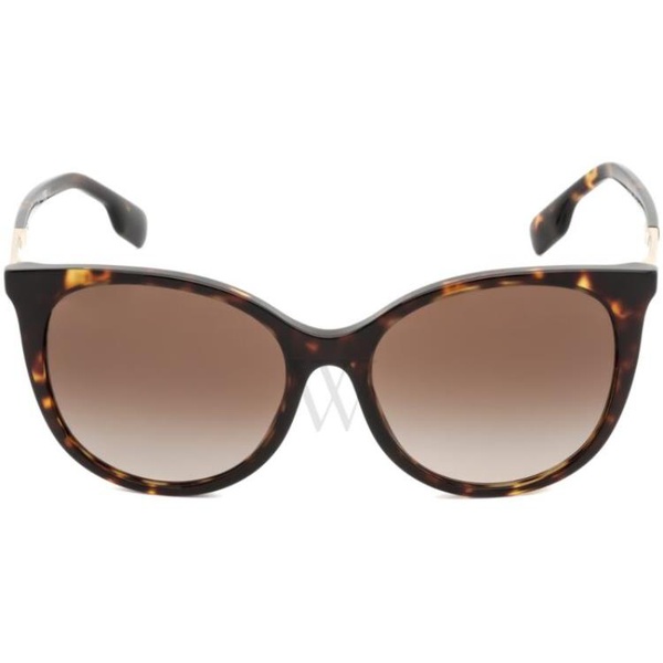 버버리 버버리 Burberry Alice 55 mm Dark Havana Sunglasses BE4333 300213 55