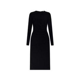 버버리 Burberry Ladies Black Aurora Long-Sleeved Dress 8054854