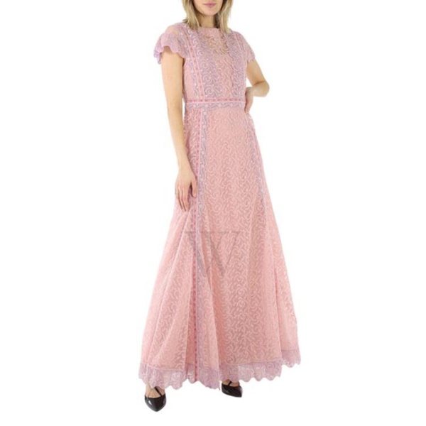 버버리 버버리 Burberry Embroidered Floral Lace Tulle Dress 8001250