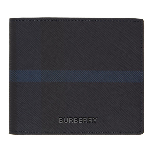버버리 버버리 Burberry Gray Stripe Wallet 232376M164003