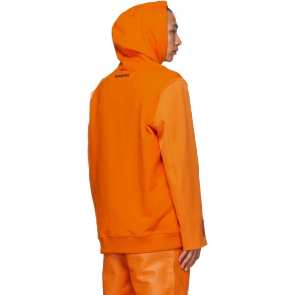 버버리 버버리 Burberry Orange Reconstructed Hoodie 211376M202206