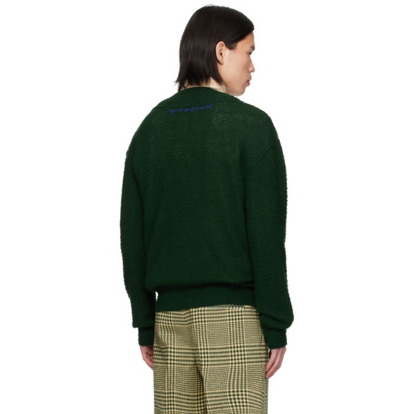 버버리 버버리 Burberry Green Argyle Sweater 241376M206000