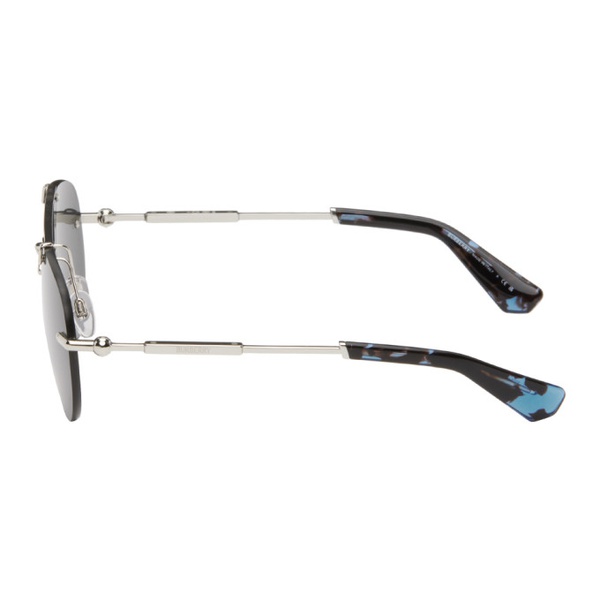 버버리 버버리 Burberry Silver Metal Sunglasses 242376M134003