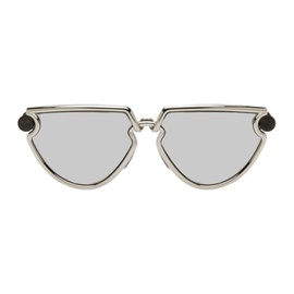 버버리 Burberry Silver Clip Sunglasses 242376M134017