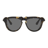 버버리 Burberry Brown Tubular Sunglasses 242376M134020