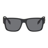 버버리 Burberry Black Logo Detail Square Frame Sunglasses 242376M134027