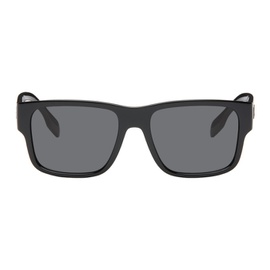 버버리 Burberry Black Logo Detail Square Frame Sunglasses 242376M134027