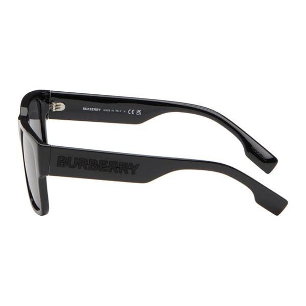 버버리 버버리 Burberry Black Logo Detail Square Frame Sunglasses 242376M134027