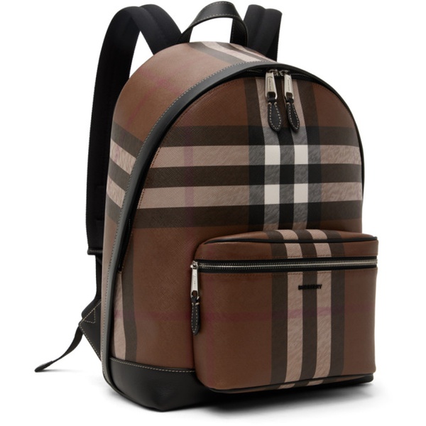 버버리 버버리 Burberry Brown Check Backpack 232376M166005