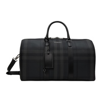 버버리 Burberry Black Faux-Leather Duffle Bag 232376M169000