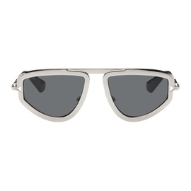 버버리 Burberry Silver Aviator Sunglasses 242376M134006