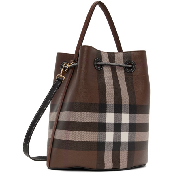 버버리 버버리 Burberry Brown Small TB Bucket Bag 231376F048019