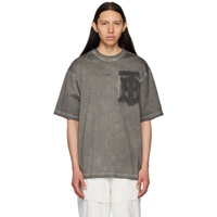 버버리 Burberry Gray Oversized T-Shirt 231376M213034