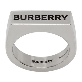 버버리 Burberry Silver Logo Engraved Ring 231376M147001