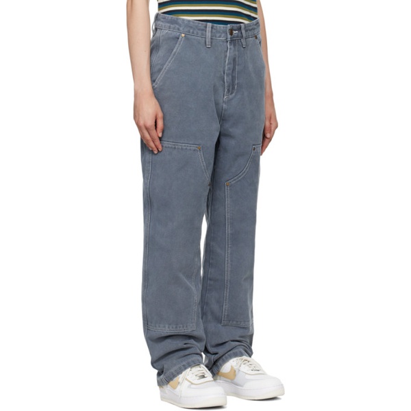  Butter Goods Gray Relaxed-Fit Trousers 231888F087005