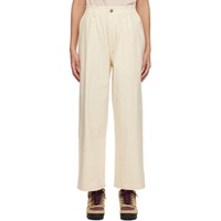 Butter Goods 오프화이트 Off-White Wide-Leg Trousers 231888F087002