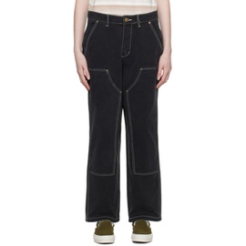 Butter Goods Black Double Knee Trousers 232888F087005