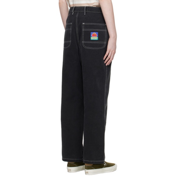  Butter Goods Black Double Knee Trousers 232888F087005
