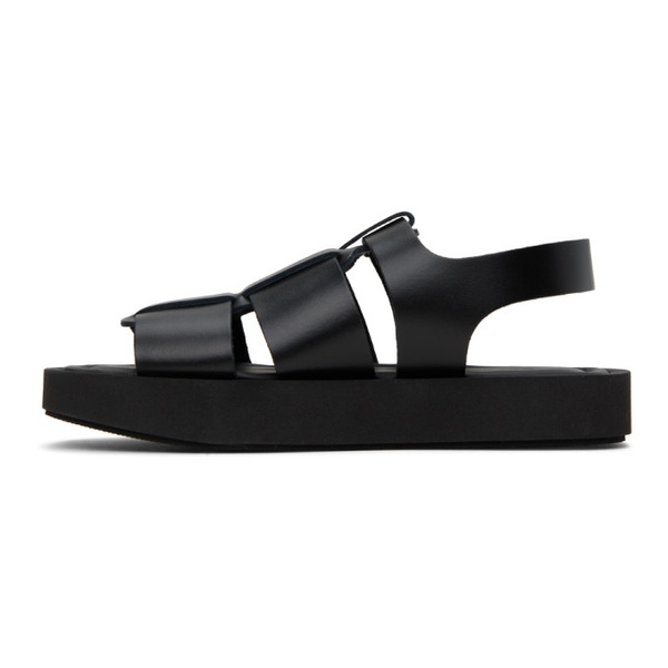  바이 말렌 버거 By Malene Birger Black Kleva Sandals 241295F124002