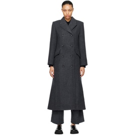 바이 말렌 버거 By Malene Birger Black & Gray Gardeniia Coat 232295F059004