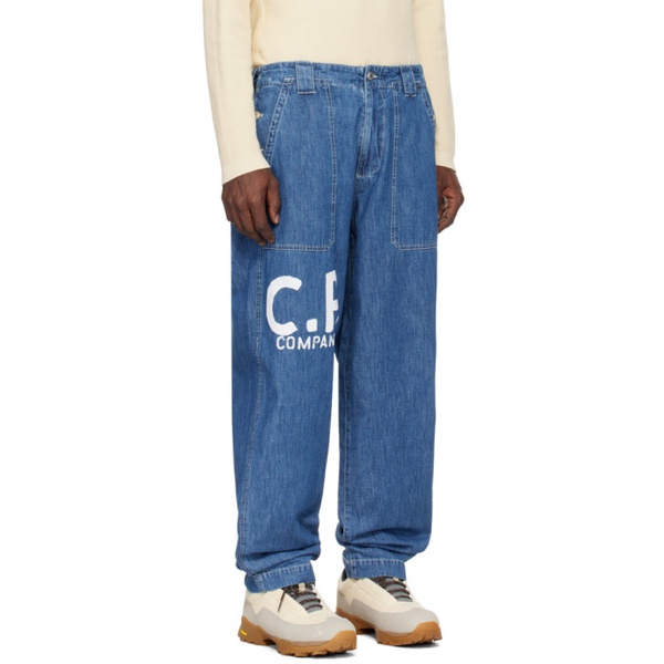  C.P.컴퍼니 C.P. Company Blue Loose Jeans 241357M186000