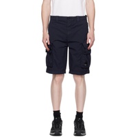 C.P.컴퍼니 C.P. Company Navy Garment-Dyed Shorts 231357M193027