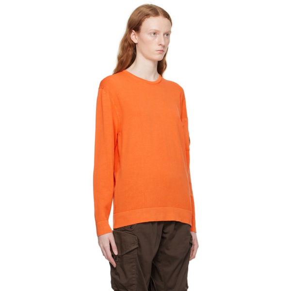  C.P.컴퍼니 C.P. Company Orange Crewneck Sweater 231357F096000