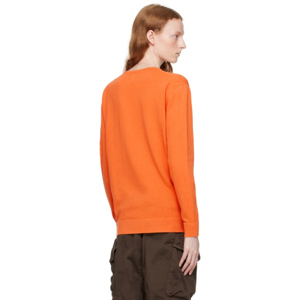  C.P.컴퍼니 C.P. Company Orange Crewneck Sweater 231357F096000