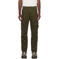 C.P.컴퍼니 C.P. Company Green Garment-Dyed Cargo Pants 232357M188010