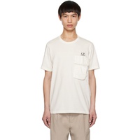 C.P.컴퍼니 C.P. Company White Printed T-Shirt 231357M213041