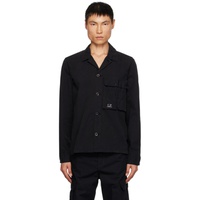 C.P.컴퍼니 C.P. Company Black Garment-Dyed Shirt 232357M192002