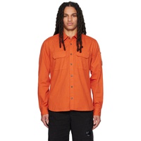 C.P.컴퍼니 C.P. Company Orange Garment-Dyed Shirt 231357M192002