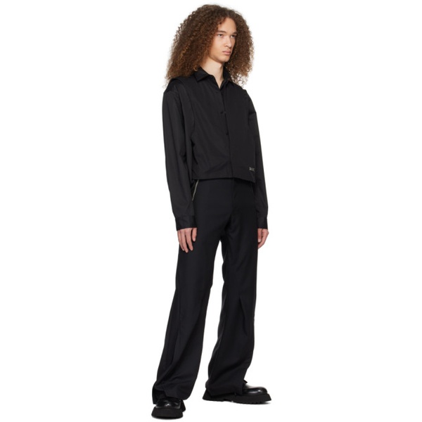  C2H4 Black Layered Shirt 241299M192004