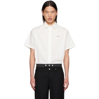 C2H4 White Applique Shirt 242299M192000