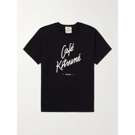 CAFEE KITSUNEE Logo-Print Cotton-Jersey T-Shirt 1647597295072150