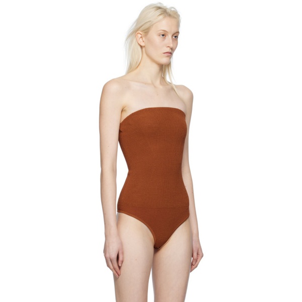  CAMILLA AND MARC Brown Corbin Bodysuit 241998F358003