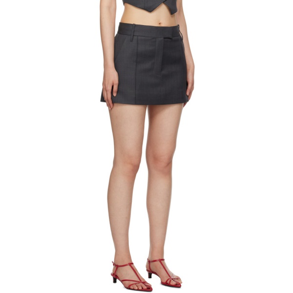  CAMILLA AND MARC Gray Atlanta Miniskirt 241998F090000