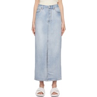 CAMILLA AND MARC Blue Phoebe Maxi Skirt 241998F093004