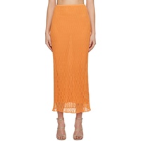 CAMILLA AND MARC Orange Nova Maxi Skirt 231998F093001
