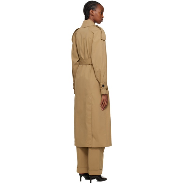  CAMILLA AND MARC Tan Collins Trench Coat 232998F067006