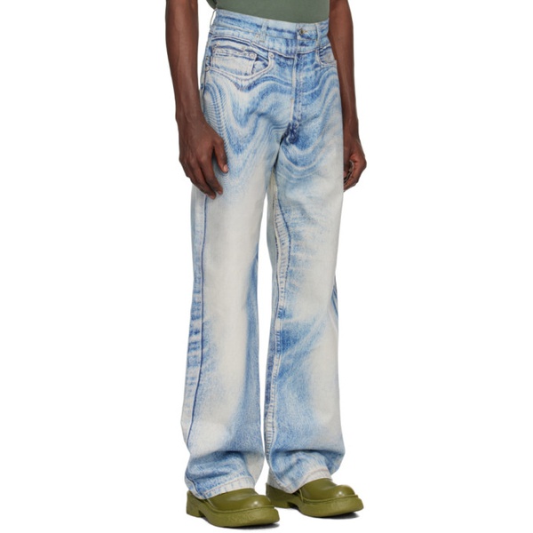  캠퍼랩 CAMPERLAB Blue Trompe-Loeil Jeans 241552M186002