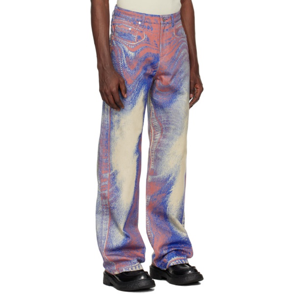  캠퍼랩 CAMPERLAB Multicolor Trompe-Loeil Jeans 241552M186000